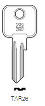 Toon details voor Silca Cilindersleutel brass TAR26 Afbeelding van Silca Cilindersleutel brass TAR26