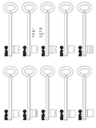 Toon details voor Poortsleutel klavier 2600 nr. 40 Afbeelding van Poortsleutel klavier 2600 nr. 40