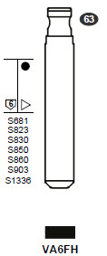 Toon details voor Silca Flip Key insert VA6FH Afbeelding van Silca Flip Key insert VA6FH
