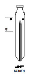 Toon details voor Silca Flip Key insert SZ18FH Afbeelding van Silca Flip Key insert SZ18FH