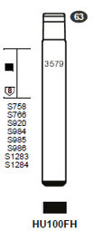 Toon details voor Silca Flip Key insert HU100FH Afbeelding van Silca Flip Key insert HU100FH