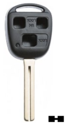 Toon details voor Silca lege behuizing 3-knops TOY40BRS8 Afbeelding van Silca lege behuizing 3-knops TOY40BRS8