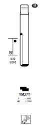 Toon details voor Silca Autosleutel brass YM27T Afbeelding van Silca Autosleutel brass YM27T