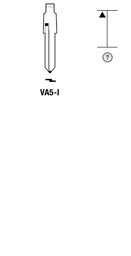 Toon details voor Silca Autosleutel z/plastic kop staal VA5-I Afbeelding van Silca Autosleutel z/plastic kop staal VA5-I