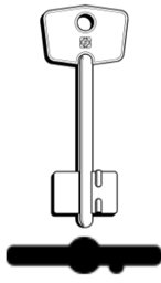 Toon details voor Silca Klaviersleutel brass 5CER12 Afbeelding van Silca Klaviersleutel brass 5CER12