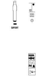 Toon details voor Silca Autosleutel plastic kop brass SIP29T Afbeelding van Silca Autosleutel plastic kop brass SIP29T