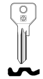 Toon details voor Silca Cilindersleutel brass CS119R Afbeelding van Silca Cilindersleutel brass CS119R