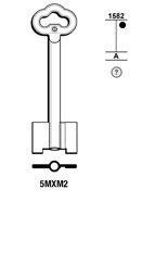Toon details voor Silca Klaviersleutel brass 5MXM2 Afbeelding van Silca Klaviersleutel brass 5MXM2