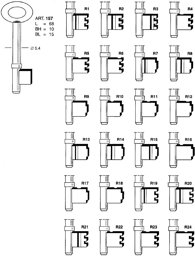 Toon details voor Caravansleutel Legge Art 157-R7 Afbeelding van Caravansleutel Legge Art 157-R7