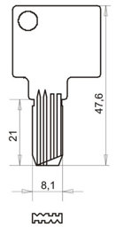 Toon details voor Burgwachter sleutel 75W Afbeelding van Burgwachter sleutel 75W