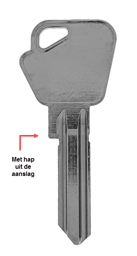 Toon details voor Mauer cilindersleutel 42-SP-BL (S1 S2) Afbeelding van Mauer cilindersleutel 42-SP-BL (S1 S2)