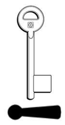 Toon details voor Silca Klaviersleutel brass dop 6,0 MM  6NTH-2 Afbeelding van Silca Klaviersleutel brass dop 6,0 MM  6NTH-2