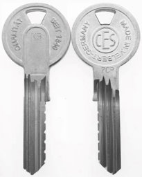 Toon details voor Nemef cilindersleutel SV 110F - KB6 - GR7 ABE 245 7CP Afbeelding van Nemef cilindersleutel SV 110F - KB6 - GR7 ABE 245 7CP