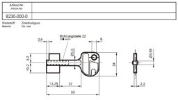 Toon details voor Cawi 8230-000-0 Zinkdruckguss 50mm Afbeelding van Cawi 8230-000-0 Zinkdruckguss 50mm