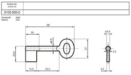 Toon details voor Cawi 8105-000-0 Stahl 70mm Afbeelding van Cawi 8105-000-0 Stahl 70mm