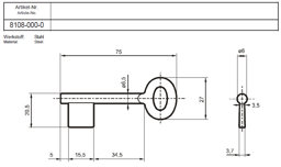 Toon details voor Cawi 8108-000-0 Stahl 75mm Afbeelding van Cawi 8108-000-0 Stahl 75mm