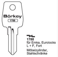 Toon details voor Borkey 1788 Cilindersleutel voor L & F Afbeelding van Borkey 1788 Cilindersleutel voor L & F