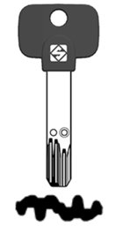 Toon details voor Silca Boringsleutel nikkel MTK21RP Afbeelding van Silca Boringsleutel nikkel MTK21RP