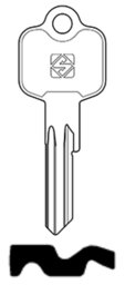 Toon details voor Silca cilindersleutel staal BAI28 (V50) Afbeelding van Silca cilindersleutel staal BAI28 (V50)