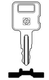 Toon details voor Silca Contactsleutel staal CTR2R Afbeelding van Silca Contactsleutel staal CTR2R