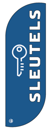 Toon details voor Losse Beachflag Banner blauw SLEUTELS (zonder kruis/voet) Afbeelding van Losse Beachflag Banner blauw SLEUTELS (zonder kruis/voet)