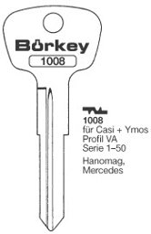 Toon details voor Borkey 1008 Cilindersleutel voor CASI VA,MERC Afbeelding van Borkey 1008 Cilindersleutel voor CASI VA,MERC