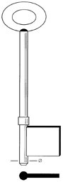 Toon details voor Tilney Borstsleutel art. 21-5 (5.3mm) 110mm lang Afbeelding van Tilney Borstsleutel art. 21-5 (5.3mm) 110mm lang