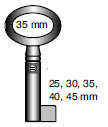 Toon details voor Spaarpotsleutel 38G-35 Afbeelding van Spaarpotsleutel 38G-35