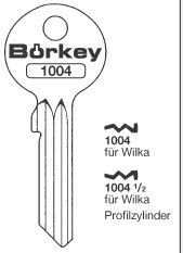 Toon details voor Borkey 1004 Cilindersleutel voor WILKA Afbeelding van Borkey 1004 Cilindersleutel voor WILKA