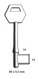 Toon details voor Tilney borstsleutel Art. 2024 blind 5.4mm Afbeelding van Tilney borstsleutel Art. 2024 blind 5.4mm