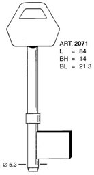 Toon details voor Tilney borstsleutel Art. 2071 blind Afbeelding van Tilney borstsleutel Art. 2071 blind