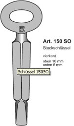 Toon details voor Bouwsleutel 150SO Afbeelding van Bouwsleutel 150SO