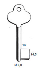 Toon details voor Kajuitsleutel Art. 1534 6.8x85mm Afbeelding van Kajuitsleutel Art. 1534 6.8x85mm