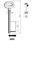 Toon details voor 6M35 DOP 140x6mm verkoperd Afbeelding van 6M35 DOP 140x6mm verkoperd
