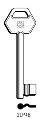 Toon details voor Silca Klaviersleutel brass 2LP4B Afbeelding van Silca Klaviersleutel brass 2LP4B