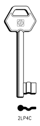 Toon details voor Silca Klaviersleutel brass 2LP4C Afbeelding van Silca Klaviersleutel brass 2LP4C