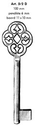 Toon details voor Meubelsleutel 5/2 6x100mm lofwerkoog Afbeelding van Meubelsleutel 5/2 6x100mm lofwerkoog