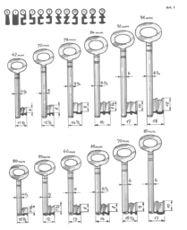 Toon details voor Klaviersleutel art.  1 dop 62mm /7 Afbeelding van Klaviersleutel art.  1 dop 62mm /7