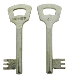 Toon details voor Nemef klaviersleutel  868N /47 Afbeelding van Nemef klaviersleutel  868N /47