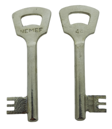 Toon details voor Nemef klaviersleutel  868N /44 Afbeelding van Nemef klaviersleutel  868N /44