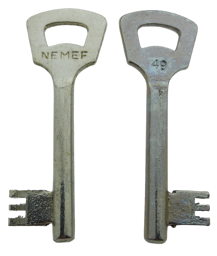 Toon details voor Nemef klaviersleutel  868N /49 Afbeelding van Nemef klaviersleutel  868N /49