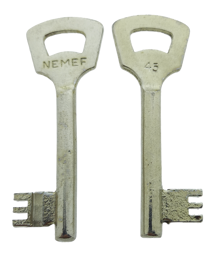 Toon details voor Nemef klaviersleutel  868N /45 Afbeelding van Nemef klaviersleutel  868N /45