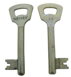 Toon details voor Nemef klaviersleutel  868N /62 Afbeelding van Nemef klaviersleutel  868N /62