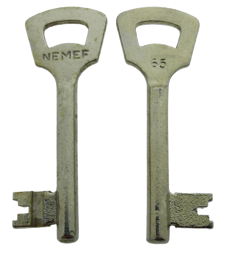 Toon details voor Nemef klaviersleutel  868N /65 Afbeelding van Nemef klaviersleutel  868N /65