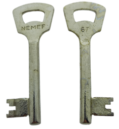 Toon details voor Nemef klaviersleutel  868N /67 Afbeelding van Nemef klaviersleutel  868N /67