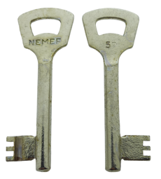 Toon details voor Nemef klaviersleutel  868N /57 Afbeelding van Nemef klaviersleutel  868N /57