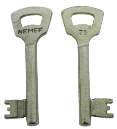 Toon details voor Nemef klaviersleutel  868N /73 Afbeelding van Nemef klaviersleutel  868N /73