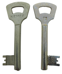 Toon details voor Nemef klaviersleutel  868N /77 Afbeelding van Nemef klaviersleutel  868N /77