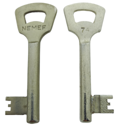 Toon details voor Nemef klaviersleutel  868N /74 Afbeelding van Nemef klaviersleutel  868N /74