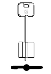 Toon details voor Silca Klaviersleutel brass 5R3 Afbeelding van Silca Klaviersleutel brass 5R3